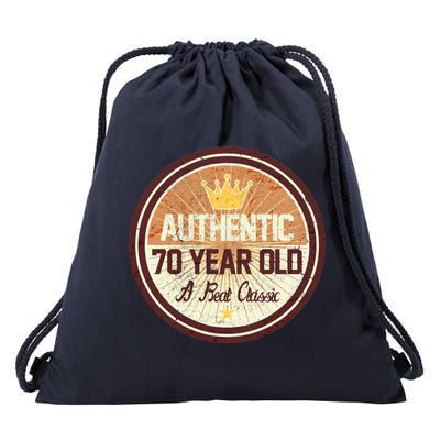 Authentic 70 Year Old Classic 70th Birthday Drawstring Bag