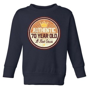 Authentic 70 Year Old Classic 70th Birthday Toddler Sweatshirt