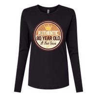 Authentic 80 Year Old Classic 80th Birthday Womens Cotton Relaxed Long Sleeve T-Shirt