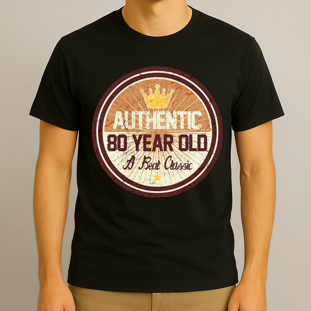 Authentic 80 Year Old Classic 80th Birthday T-Shirt