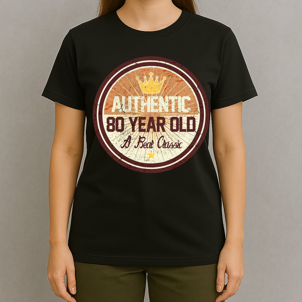 Authentic 80 Year Old Classic 80th Birthday T-Shirt