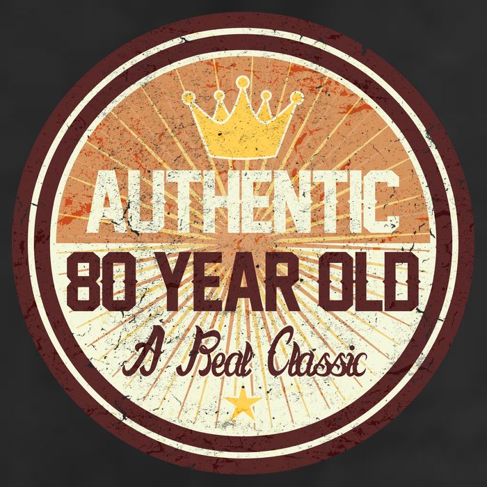 Authentic 80 Year Old Classic 80th Birthday Adult Drive Performance Visor