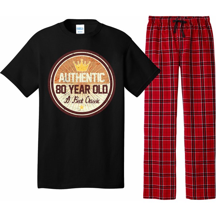 Authentic 80 Year Old Classic 80th Birthday Pajama Set