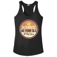 Authentic 80 Year Old Classic 80th Birthday Ladies PosiCharge Competitor Racerback Tank