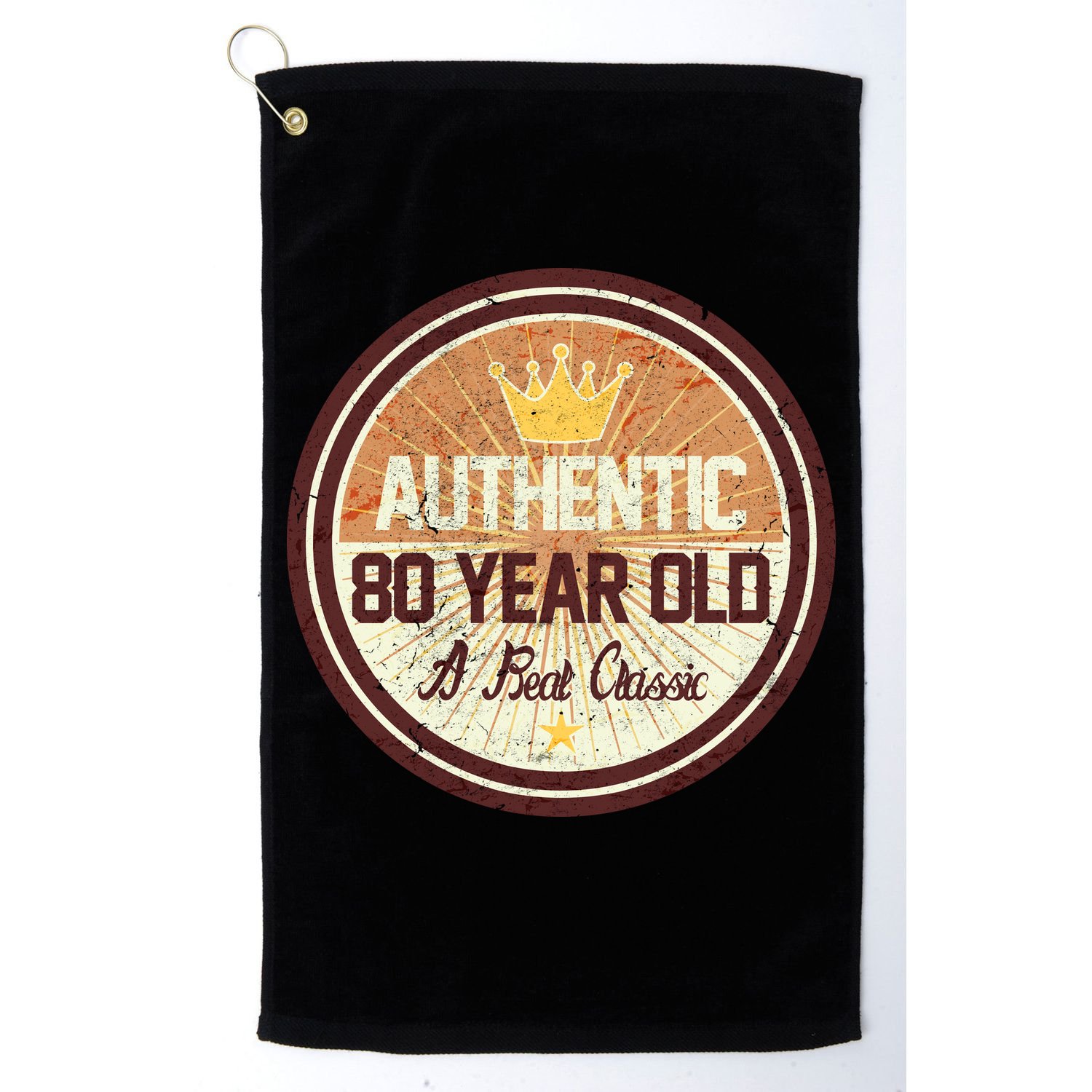Authentic 80 Year Old Classic 80th Birthday Golf Towel
