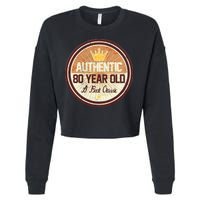 Authentic 80 Year Old Classic 80th Birthday Cropped Pullover Crew