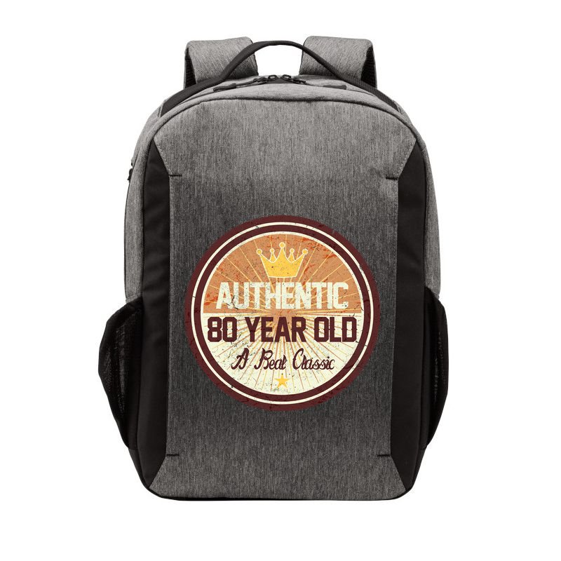 Authentic 80 Year Old Classic 80th Birthday Vector Backpack