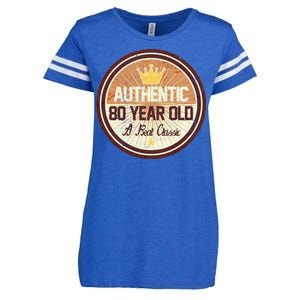 Authentic 80 Year Old Classic 80th Birthday Enza Ladies Jersey Football T-Shirt