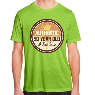 Authentic 90 Year Old Classic 90th Birthday Adult ChromaSoft Performance T-Shirt