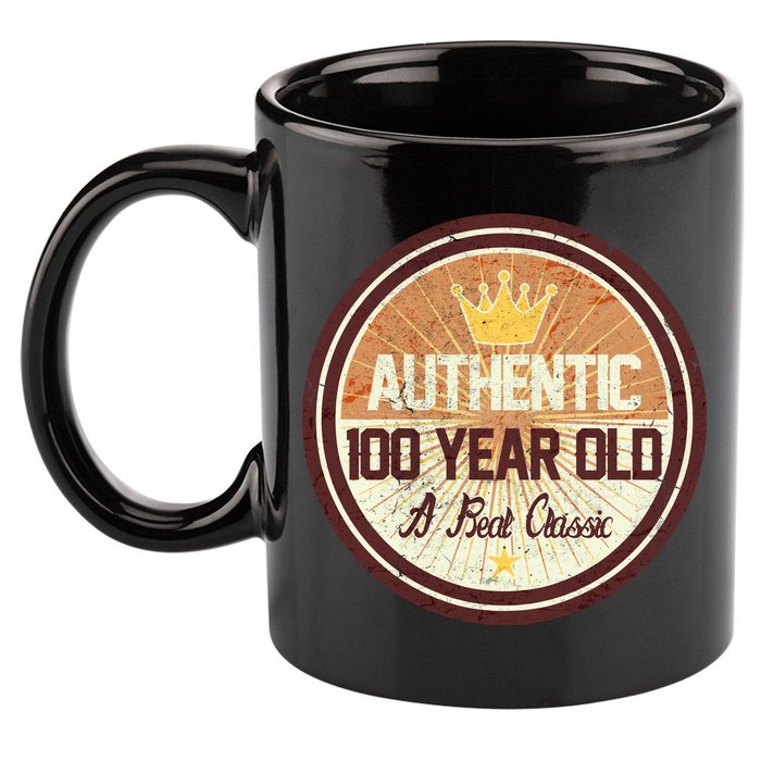 Authentic 90 Year Old Classic 90th Birthday 11oz C Handle Ceramic Mug