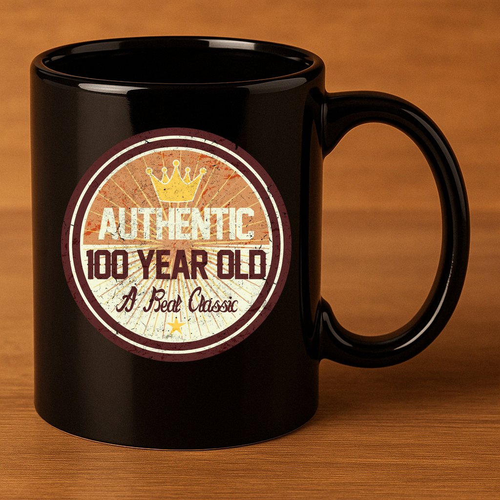 Authentic 90 Year Old Classic 90th Birthday 11oz C Handle Ceramic Mug