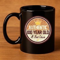 Authentic 90 Year Old Classic 90th Birthday 11oz C Handle Ceramic Mug
