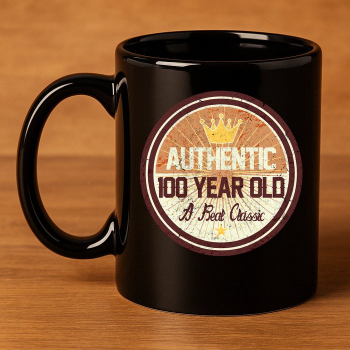 Authentic 90 Year Old Classic 90th Birthday 11oz C Handle Ceramic Mug