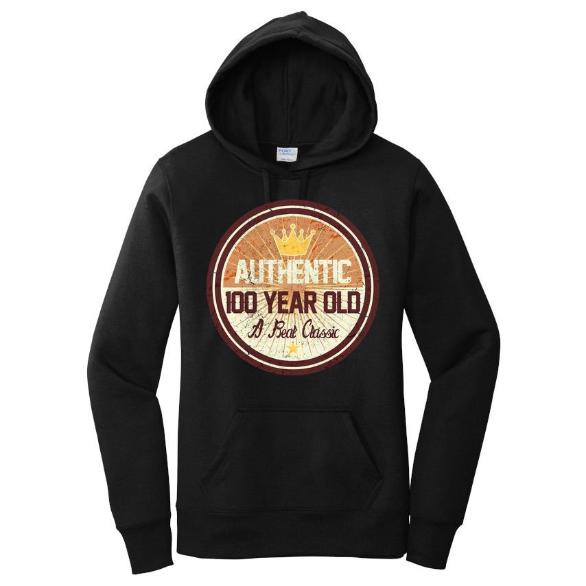 Authentic 90 Year Old Classic 90th Birthday Women's Pullover Hoodie