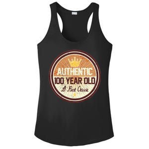 Authentic 90 Year Old Classic 90th Birthday Ladies PosiCharge Competitor Racerback Tank