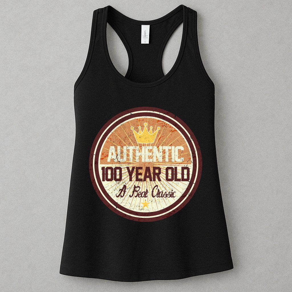 Authentic 90 Year Old Classic 90th Birthday Womens Tank Top