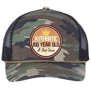 Authentic 90 Year Old Classic 90th Birthday Retro Rope Trucker Hat Cap