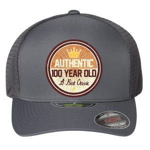 Authentic 90 Year Old Classic 90th Birthday Flexfit Unipanel Trucker Cap