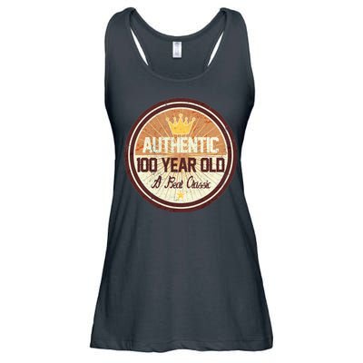 Authentic 90 Year Old Classic 90th Birthday Ladies Essential Flowy Tank