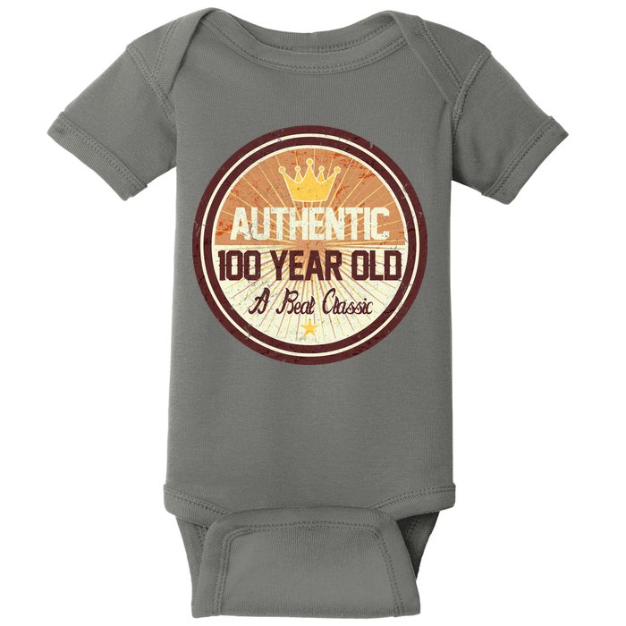 Authentic 90 Year Old Classic 90th Birthday Baby Bodysuit