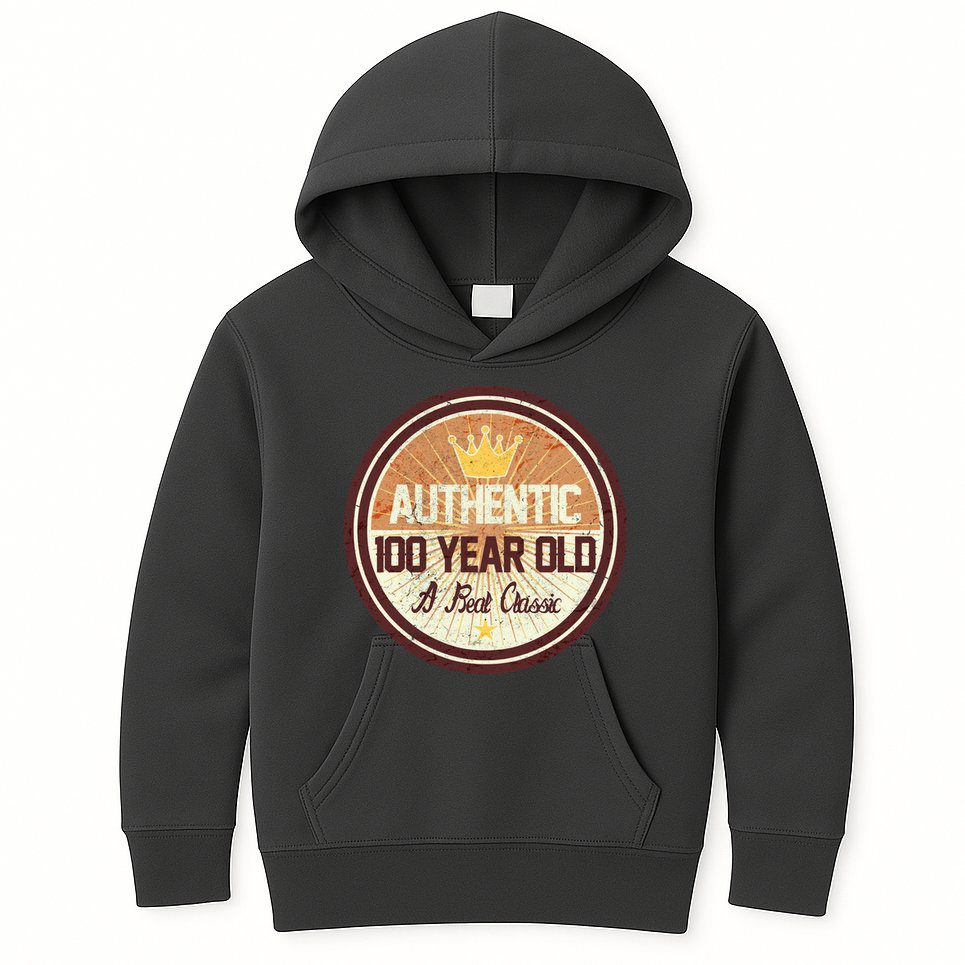 Authentic 90 Year Old Classic 90th Birthday Kids Hoodie