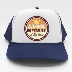 Authentic 90 Year Old Classic 90th Birthday Trucker Hat