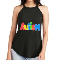 Autism - In A World Where You Can Be Anything BE KIND Women's Perfect Tri Rocker Tank
