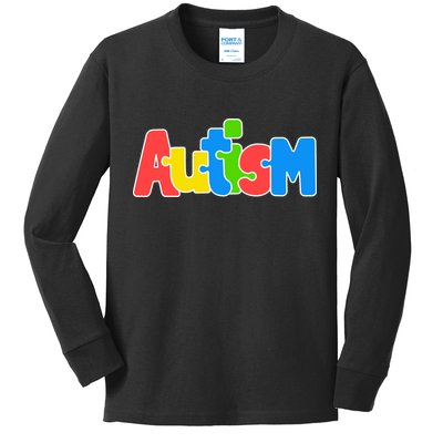 Autism - In A World Where You Can Be Anything BE KIND Kids Long Sleeve Shirt
