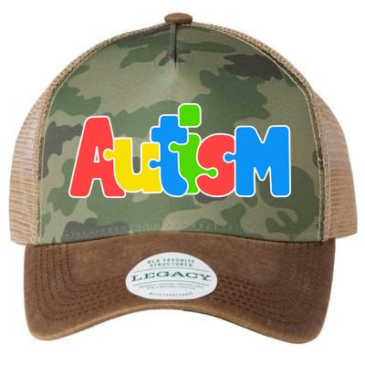 Autism - It's No Prob-llama To Be Different Legacy Tie Dye Trucker Hat