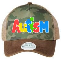 Autism - It's No Prob-llama To Be Different Legacy Tie Dye Trucker Hat