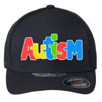 Autism - It's No Prob-llama To Be Different Flexfit Unipanel Trucker Cap