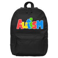 Autism - It's No Prob-llama To Be Different 16 in Basic Backpack