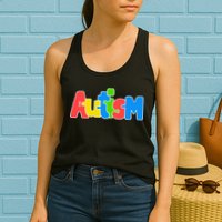 Autism - It's No Prob-llama To Be Different Womens Tank Top