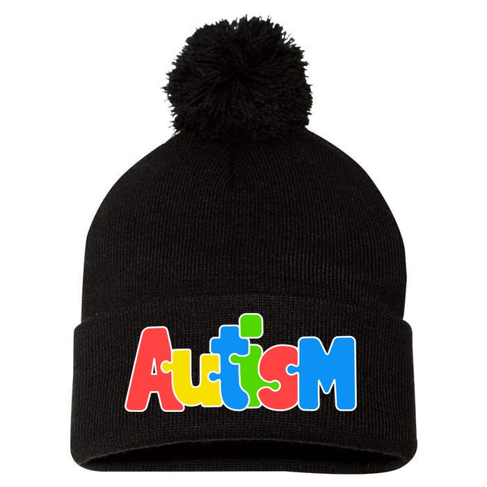 Autism - It's No Prob-llama To Be Different Pom Pom 12in Knit Beanie