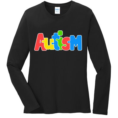 Autism - It's No Prob-llama To Be Different Ladies Long Sleeve Shirt