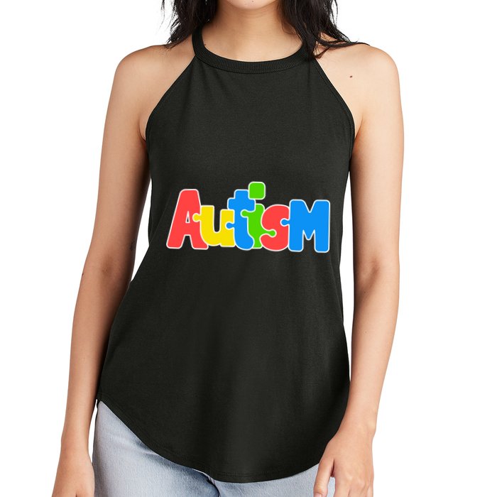 Autism - It's No Prob-llama To Be Different Women's Perfect Tri Rocker Tank