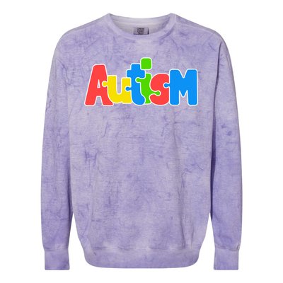 Autism - It's Ok To Be Different Crayons Colorblast Crewneck Sweatshirt