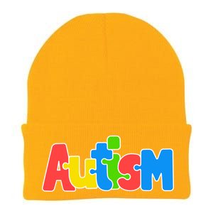 Autism - It's Ok To Be Different Crayons Knit Cap Winter Beanie