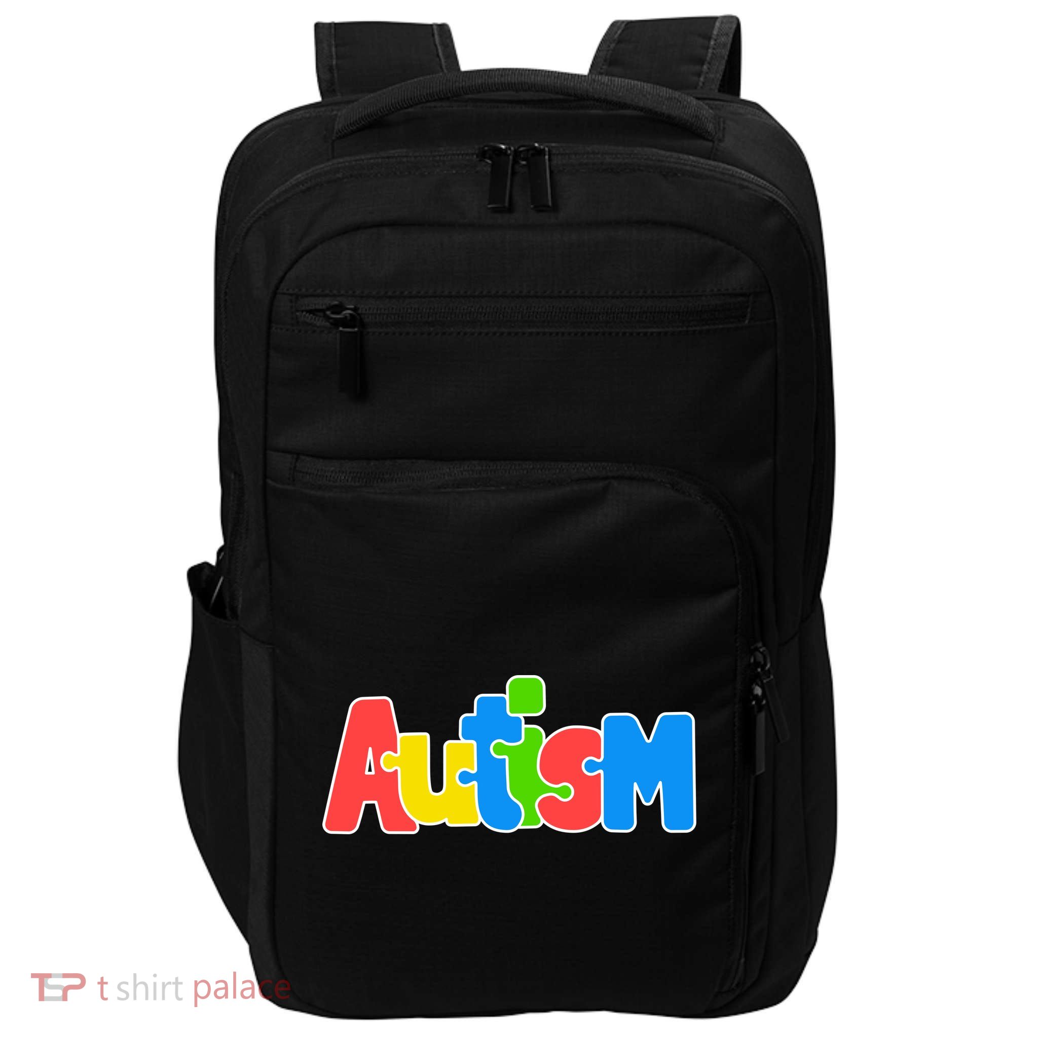Autism - It's Ok To Be Different Crayons Impact Tech Backpack