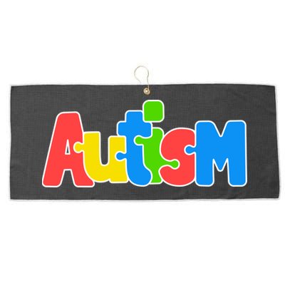 Autism - It's Ok To Be Different Crayons Large Microfiber Waffle Golf Towel