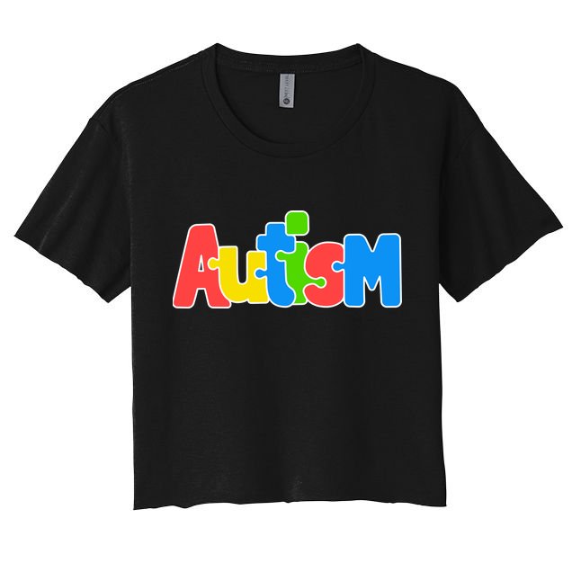 Autism - It's Ok To Be Different Crayons Crop Top