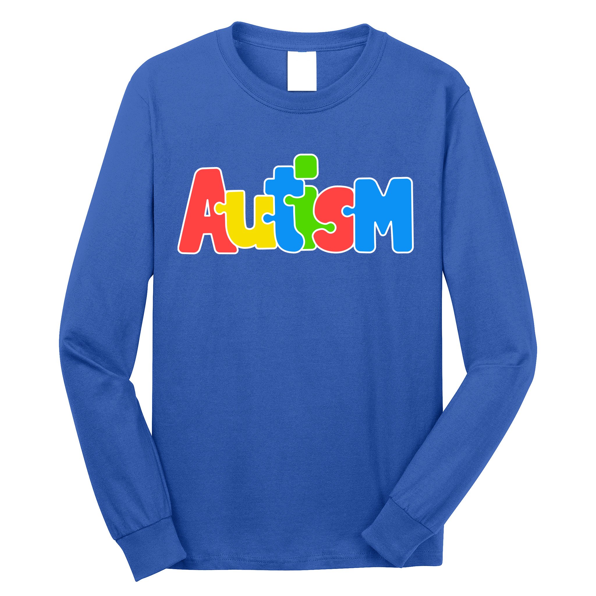 Autism - It's Ok To Be Different Crayons Long Sleeve Shirt