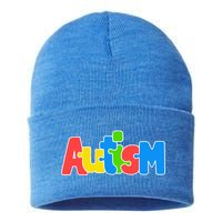 Autism - It's Ok To Be Different Crayons Sustainable Knit Beanie