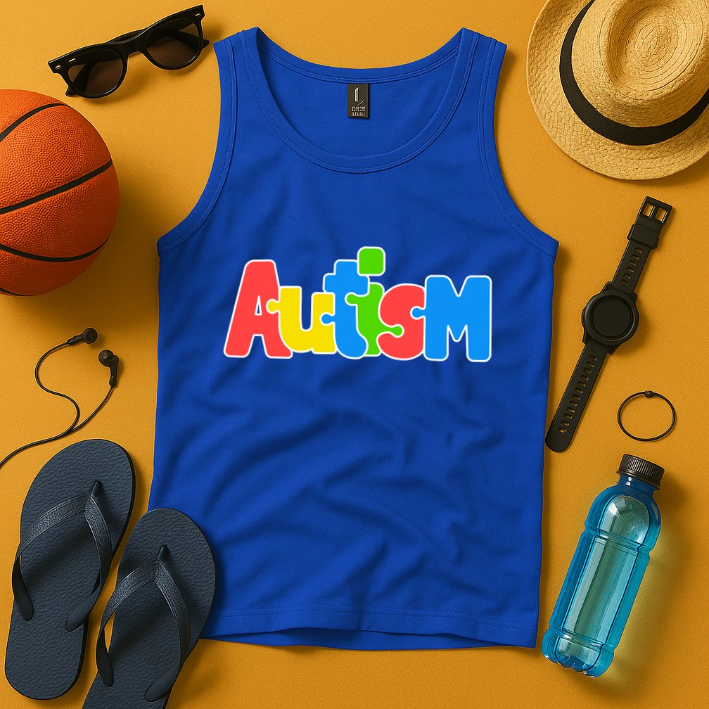 Autism - It's Ok To Be Different Crayons Tank Top