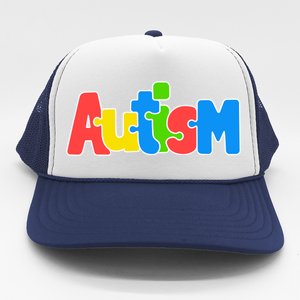 Autism - It's Ok To Be Different Crayons Trucker Hat