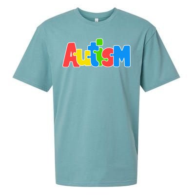 Autism - It's Ok To Be Different Crayons Sueded Cloud Jersey T-Shirt