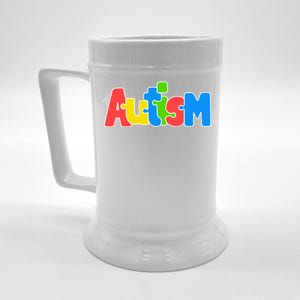 Autism - It's Ok To Be Different Crayons Beer Stein