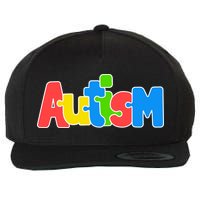 Autism - Love Completes The Puzzle Wool Snapback Cap