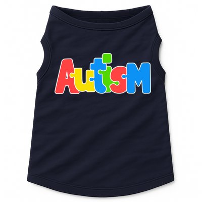 Autism - Love Completes The Puzzle Doggie Tank