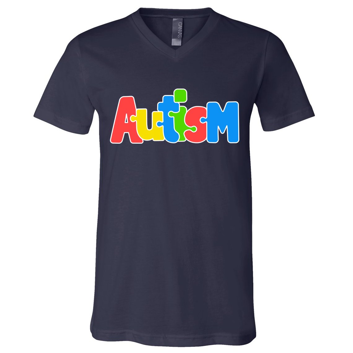 Autism - Love Completes The Puzzle V-Neck T-Shirt